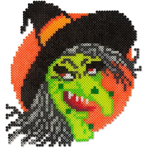 How to make Perler bead witch wall art